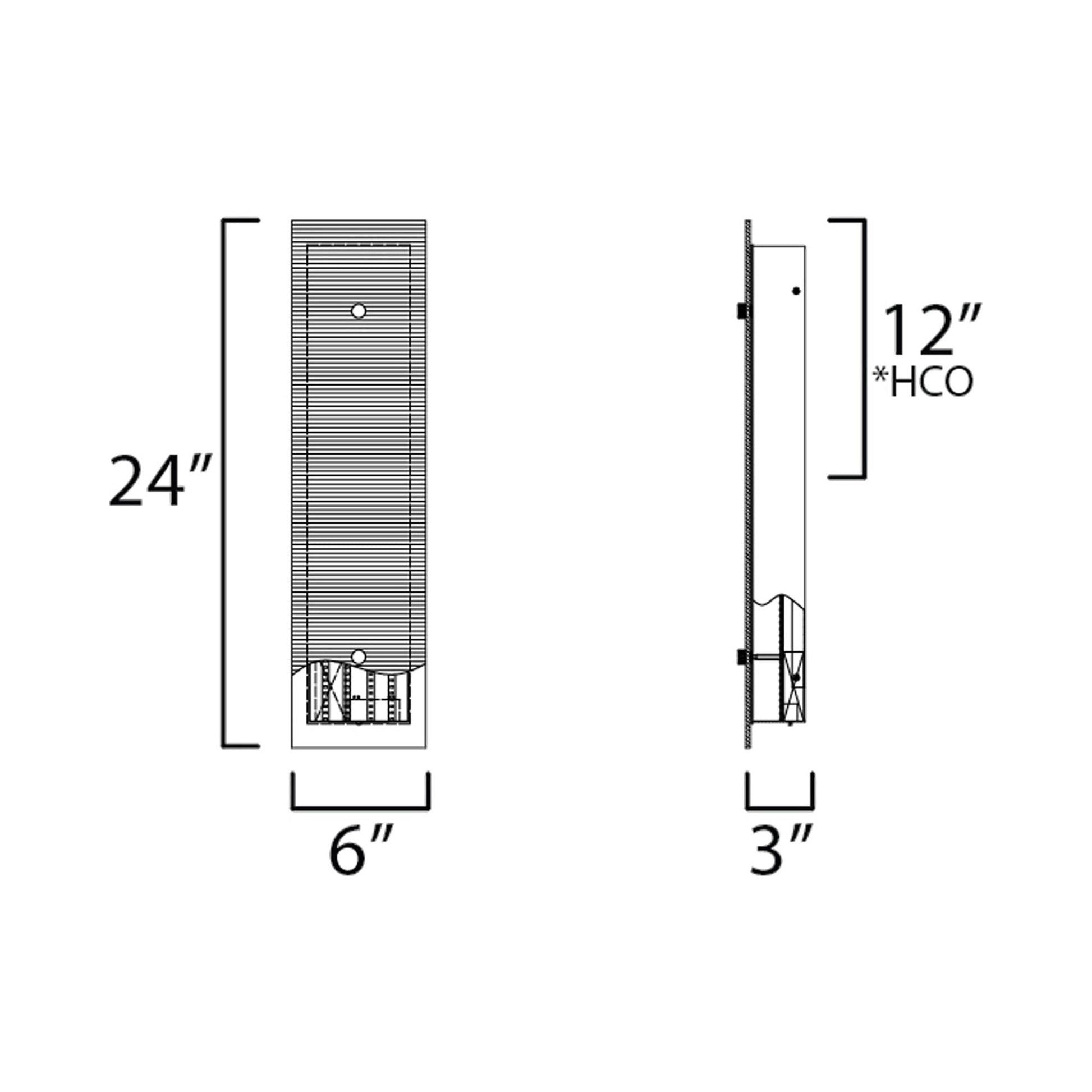 Spectre LED Bath Vanity Light in Detail.