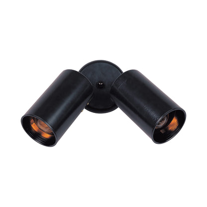 Spots Ceiling / Wall Light in Black (2-Light).