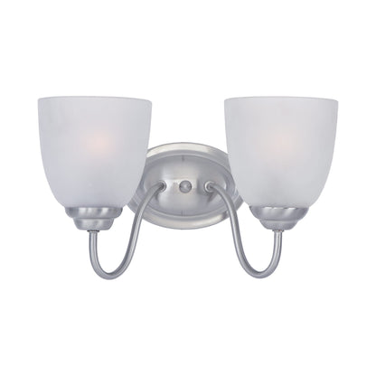Stefan Bath Vanity Light in Satin Nickel (2-Light).