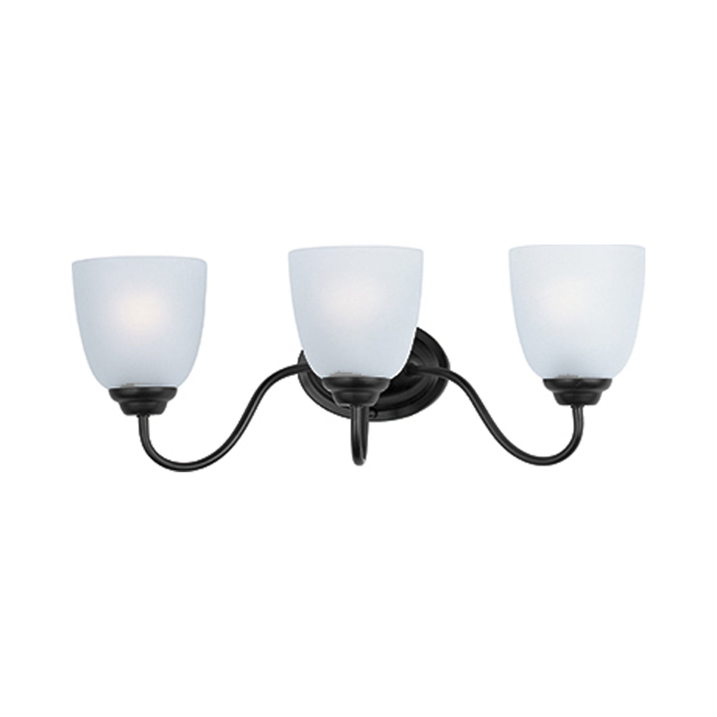 Stefan Bath Vanity Light in Black (3-Light).