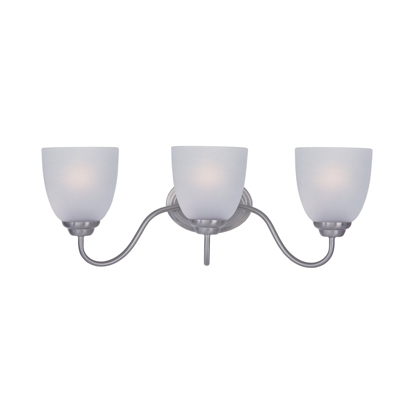 Stefan Bath Vanity Light in Satin Nickel (3-Light).