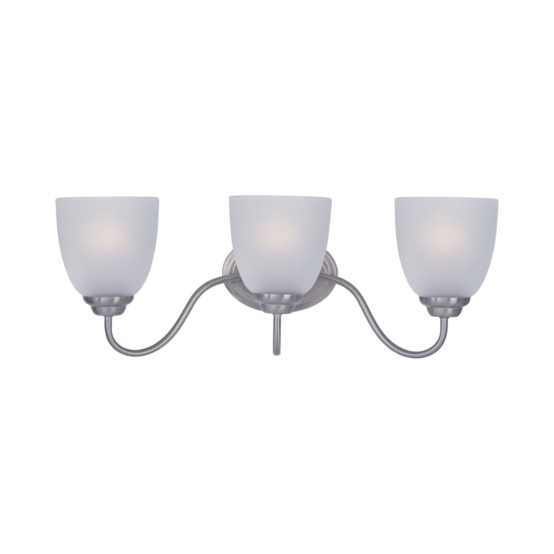 Stefan Bath Vanity Light in Satin Nickel (3-Light).
