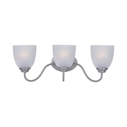 Stefan Bath Vanity Light in Satin Nickel (3-Light).