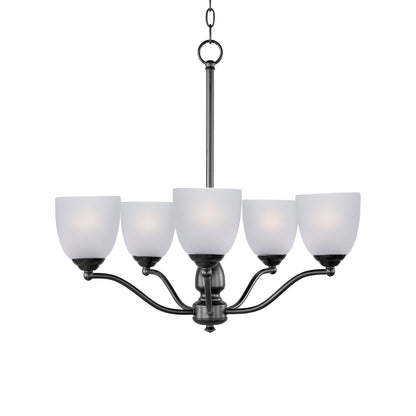 Stefan Chandelier in Black (5-Light).