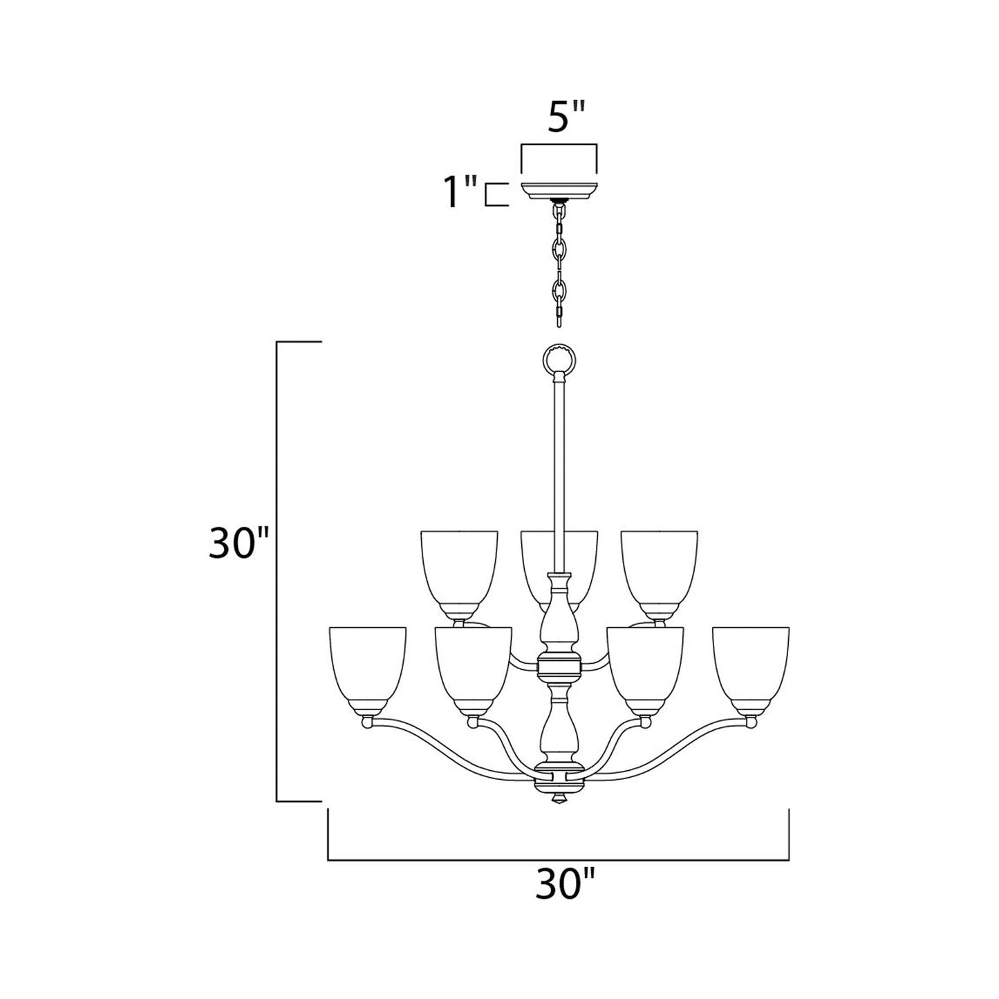 Stefan Chandelier - line drawing.