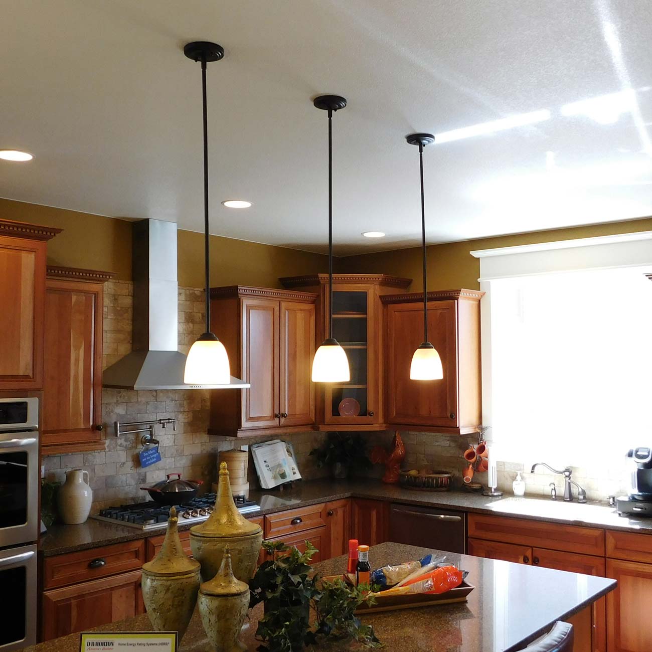 Stefan Mini Pendant Light in kitchen.