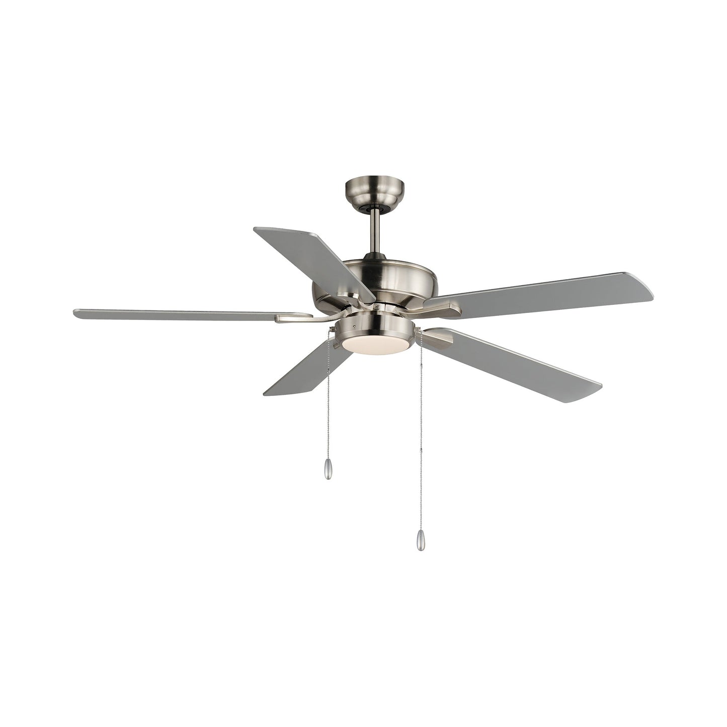 Super-Max LED Ceiling Fan in Satin Nickel.