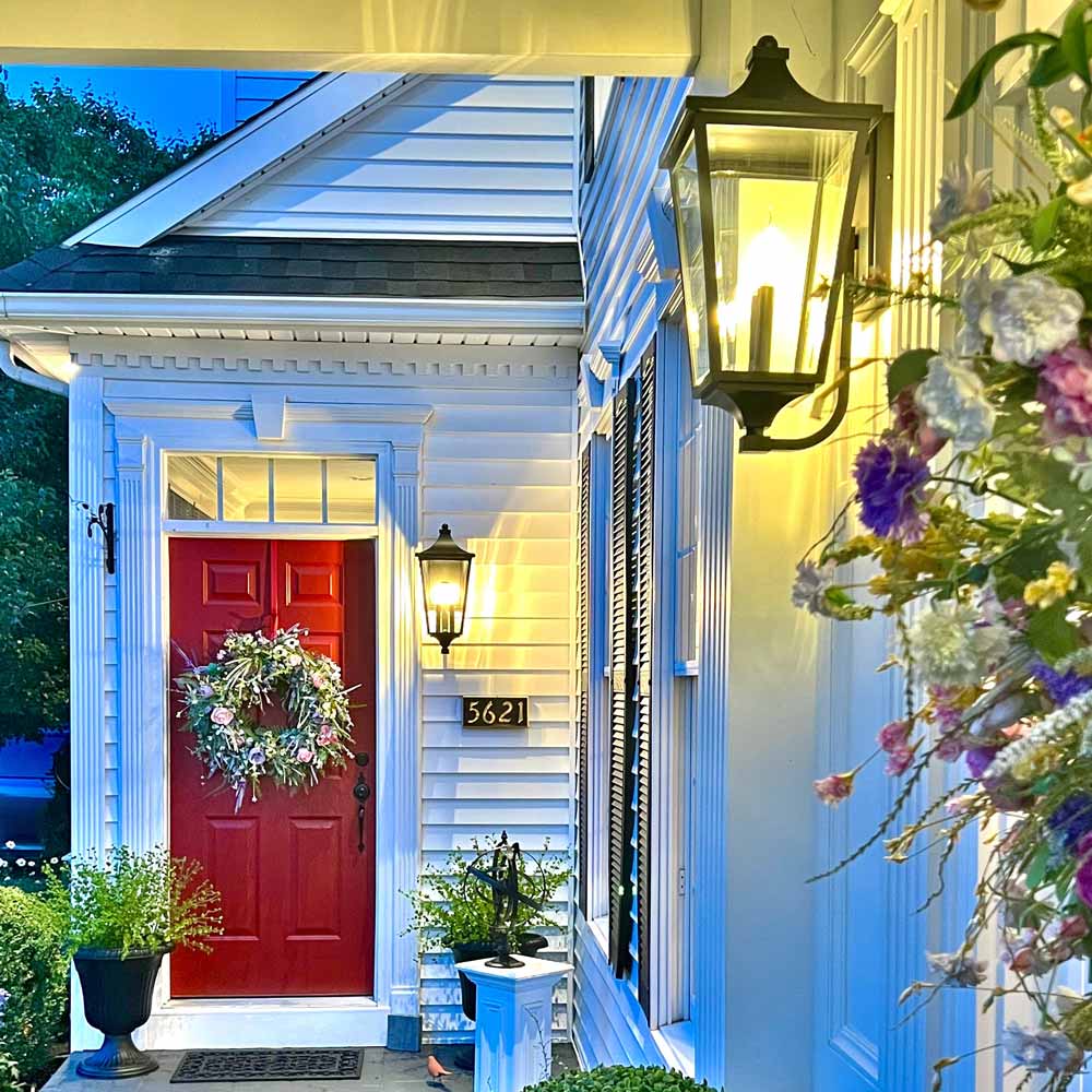 Sutton Place Outdoor Wall Light in Outside Area.