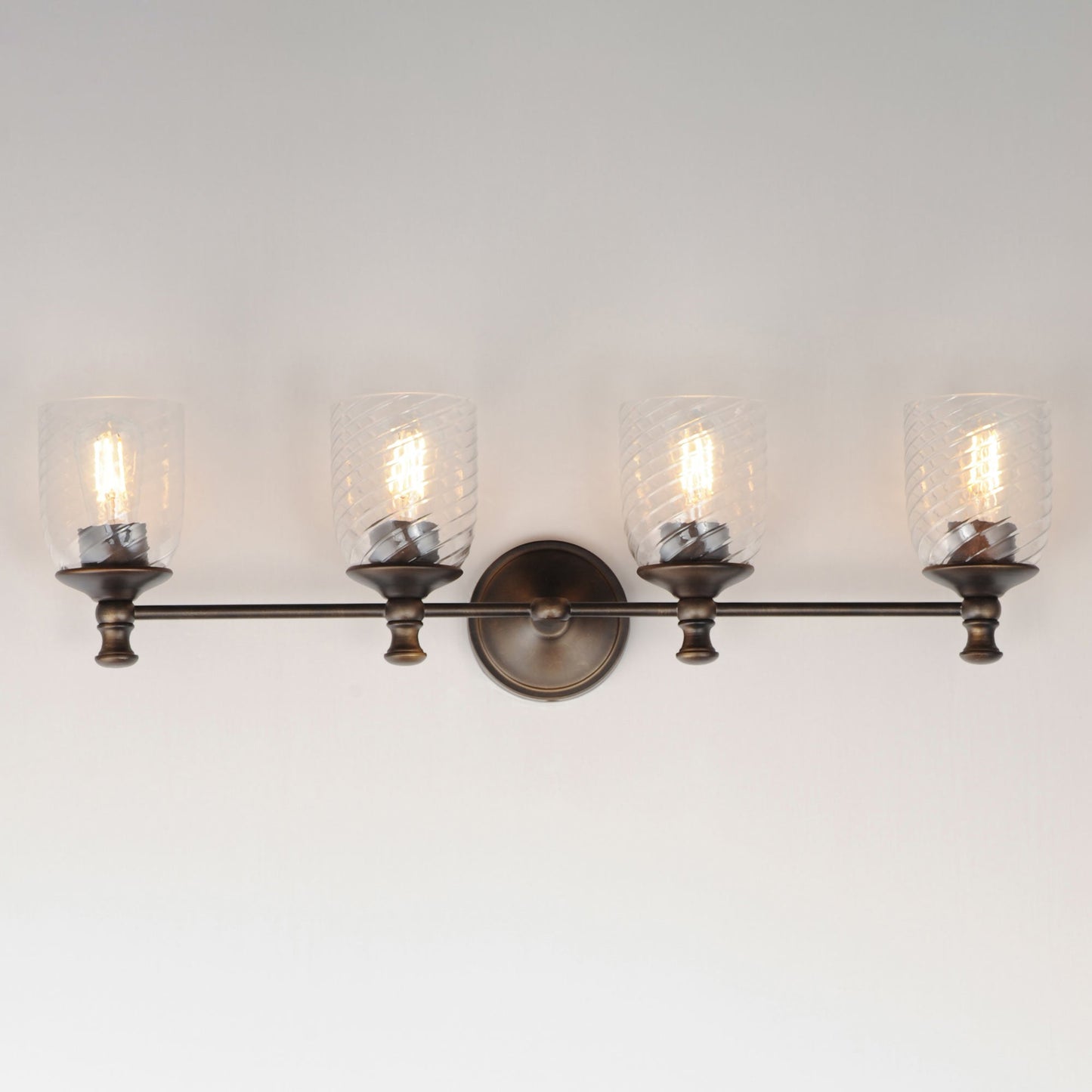 Swirl Bath Vanity Light in Detail.