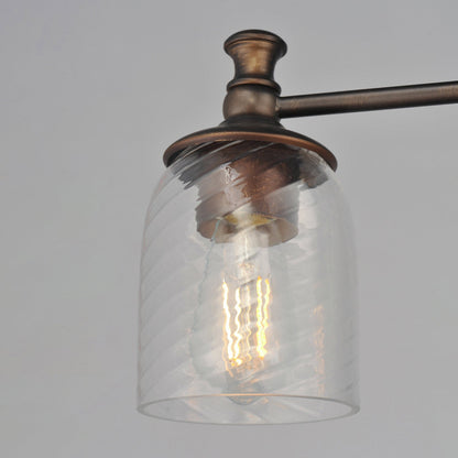 Swirl Bath Vanity Light in Detail.