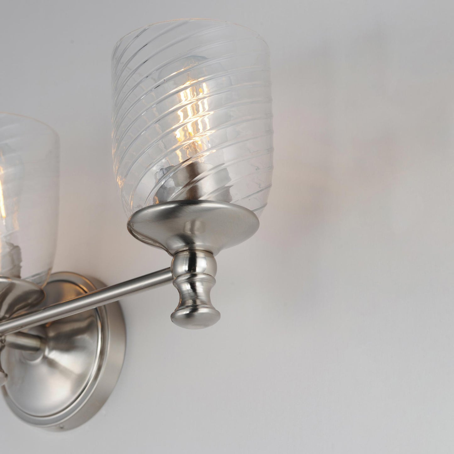 Swirl Bath Vanity Light in Detail.