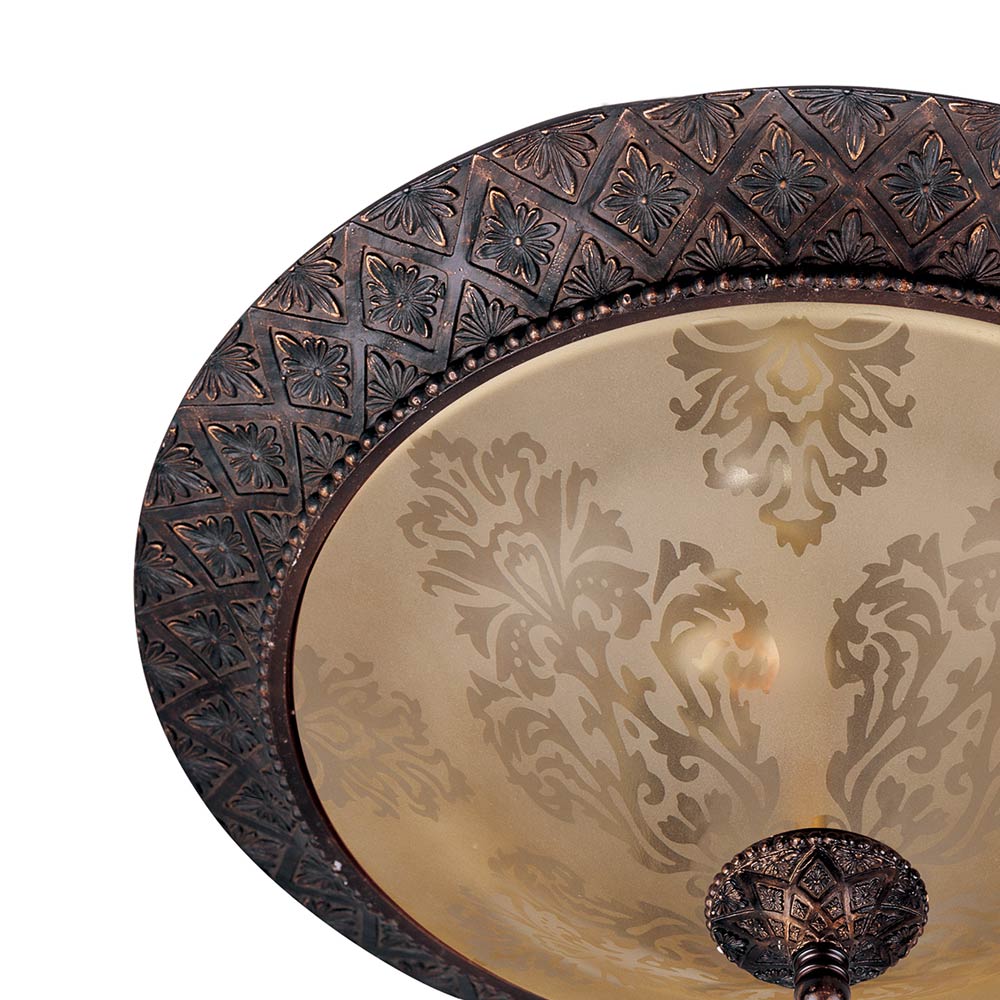 Symphony Flush Mount Ceiling Light in Detail.