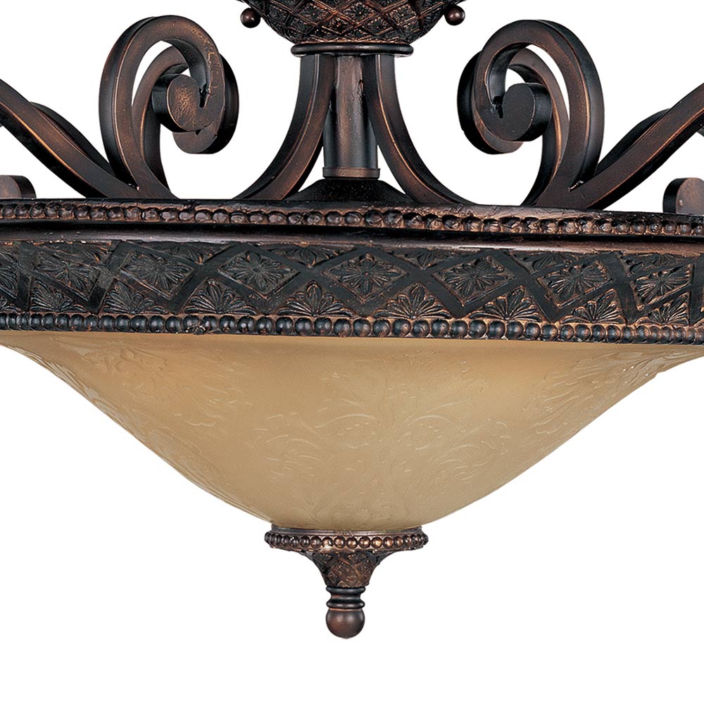 Symphony Semi Flush Mount Ceiling Light in Detail.