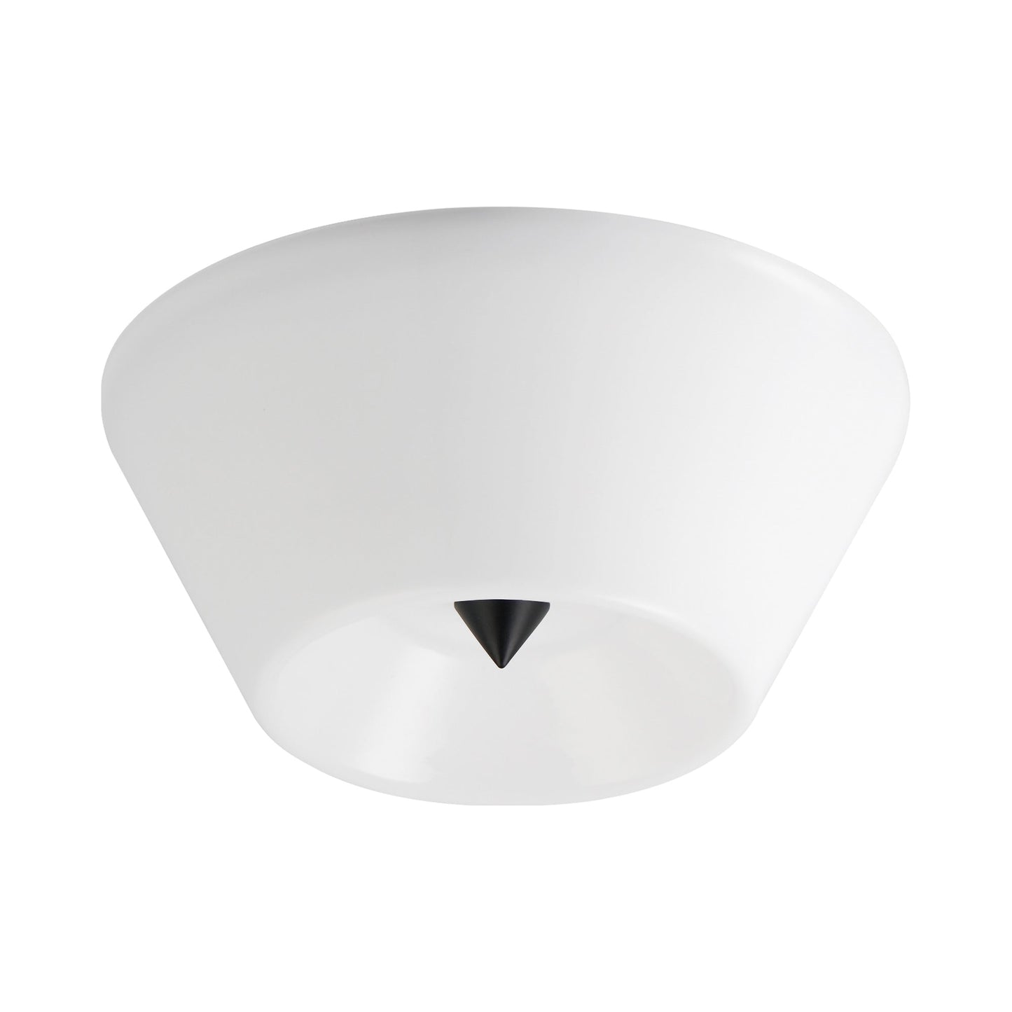 Tack LED Flush Mount Ceiling Light in Black/White.