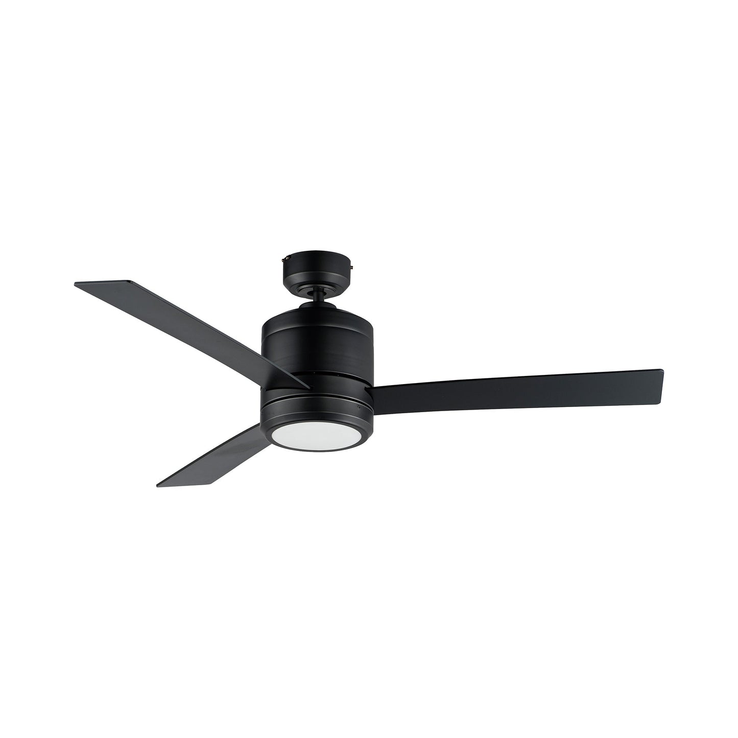 Tanker Outdoor LED Ceiling Fan in Black.