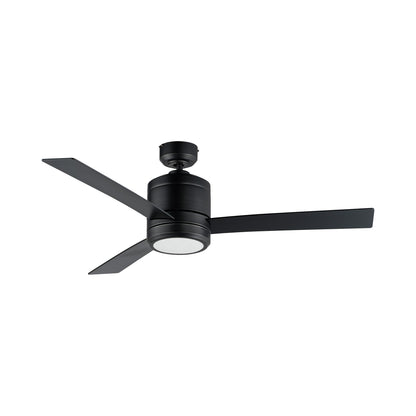 Tanker Outdoor LED Ceiling Fan in Black.