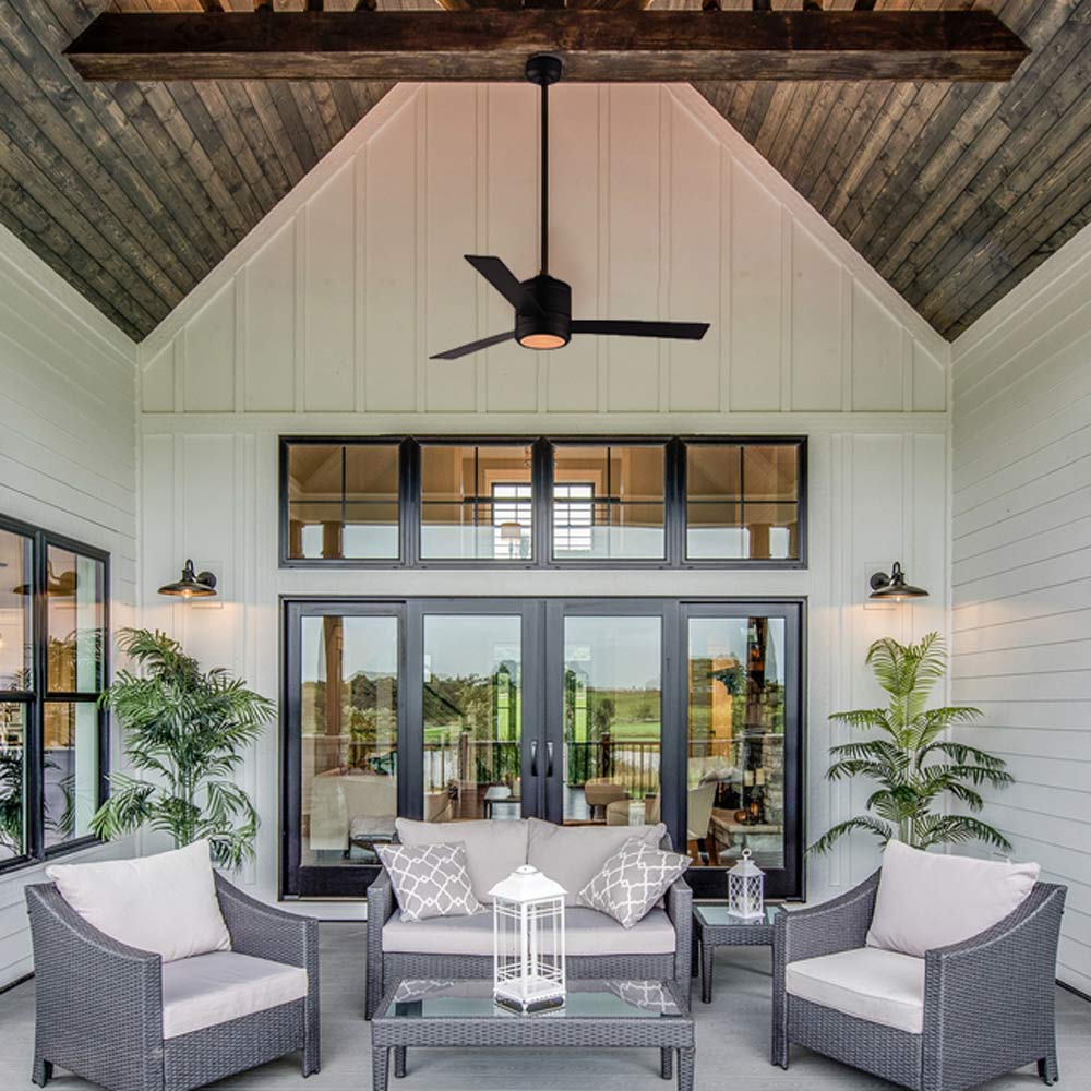 Tanker Outdoor LED Ceiling Fan in Outside Area.