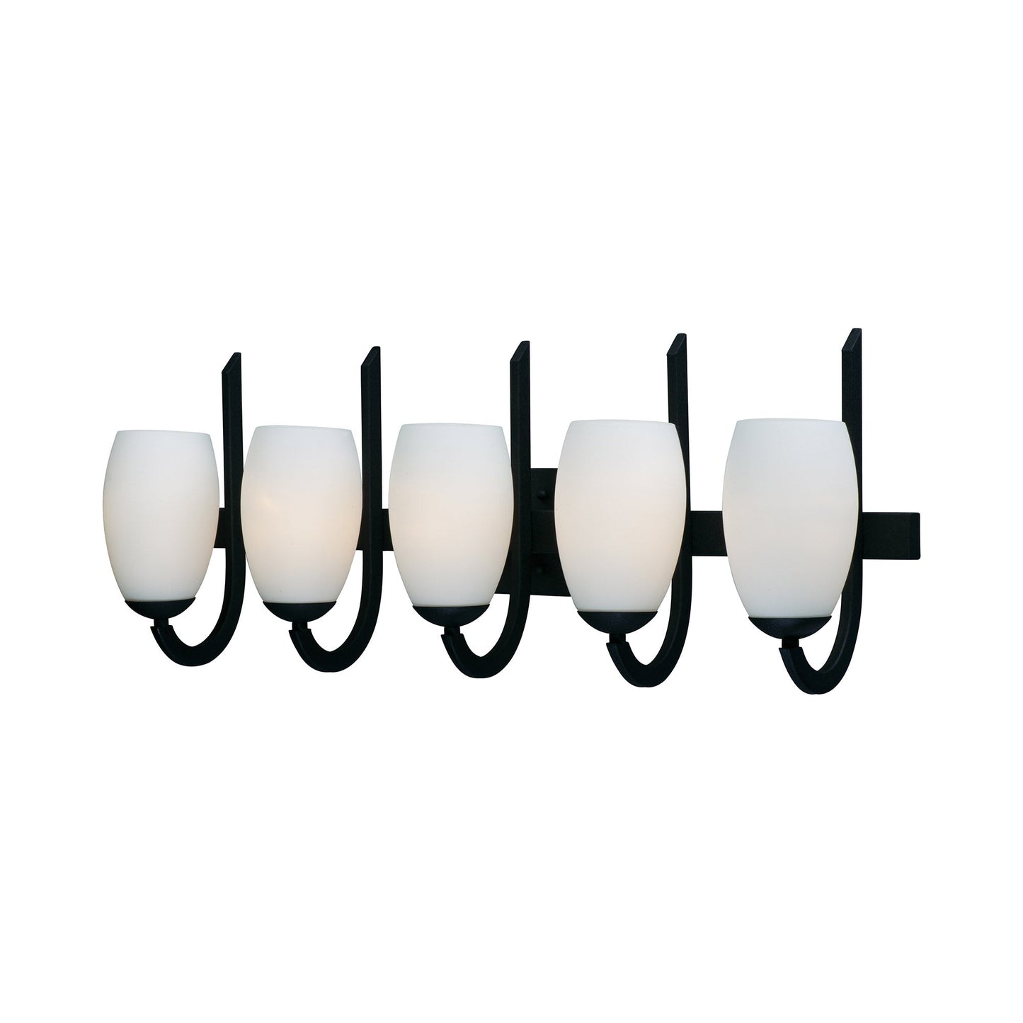 Taylor Bath Vanity Light in Textured Black (5-Light).