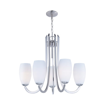 Taylor Chandelier in Satin Nickel (5-Light).