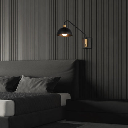 Thelonious Wall Light in bedroom.