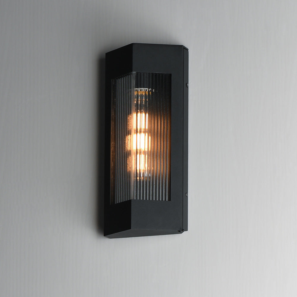 Triform Outdoor Wall Light in Detail.