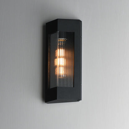 Triform Outdoor Wall Light in Detail.