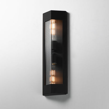 Triform Outdoor Wall Light in Detail.