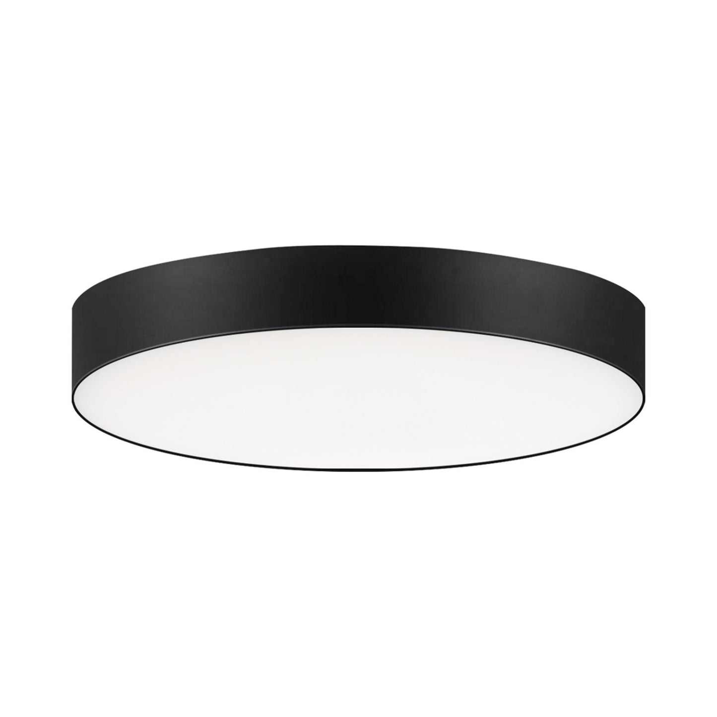 Trim Round LED Flush Mount Ceiling Light in Black (X-Small).