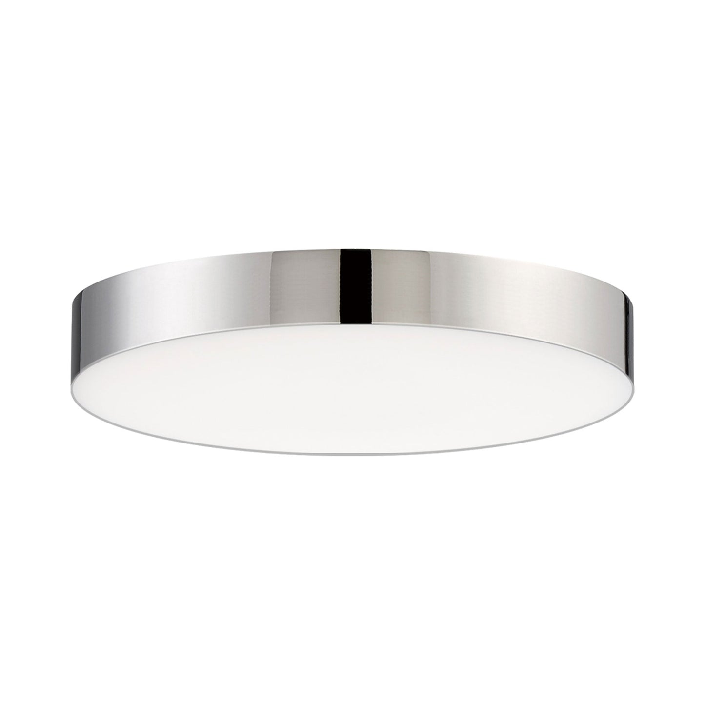 Trim Round LED Flush Mount Ceiling Light in Polished Chrome (X-Small).