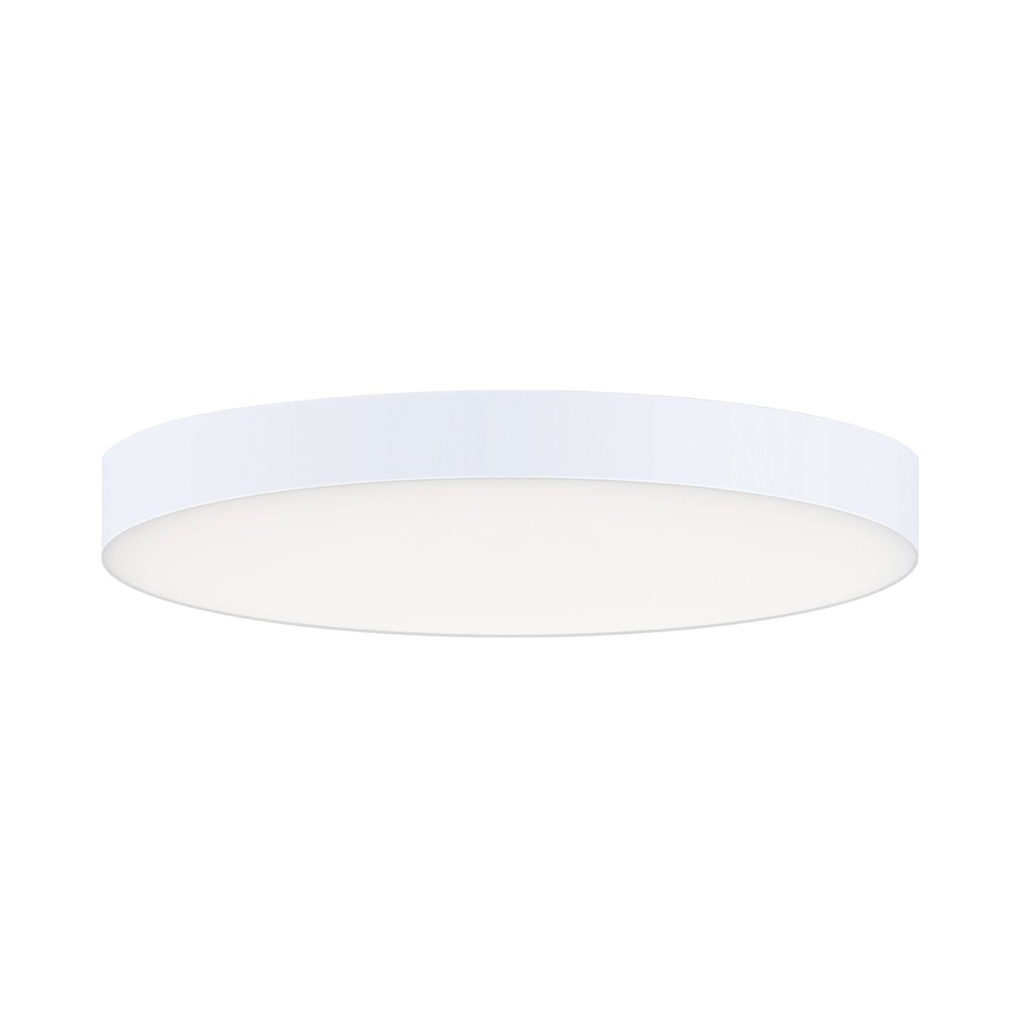 Trim Round LED Flush Mount Ceiling Light in White (Small).