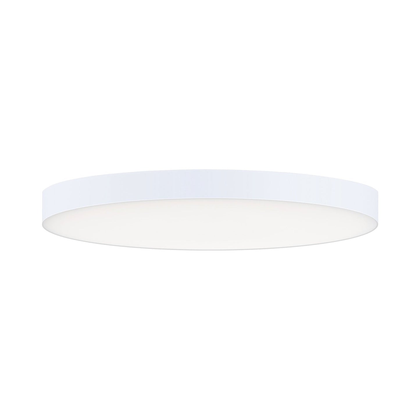 Trim Round LED Flush Mount Ceiling Light in White (Medium).