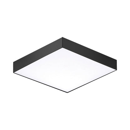 Trim Square LED Flush Mount Ceiling Light in Black (X-Small).