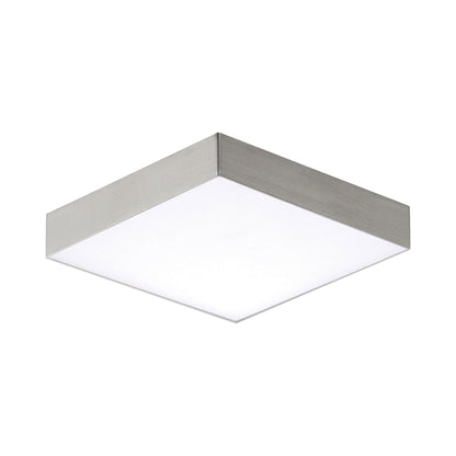 Trim Square LED Flush Mount Ceiling Light in Satin Nickel (X-Small).