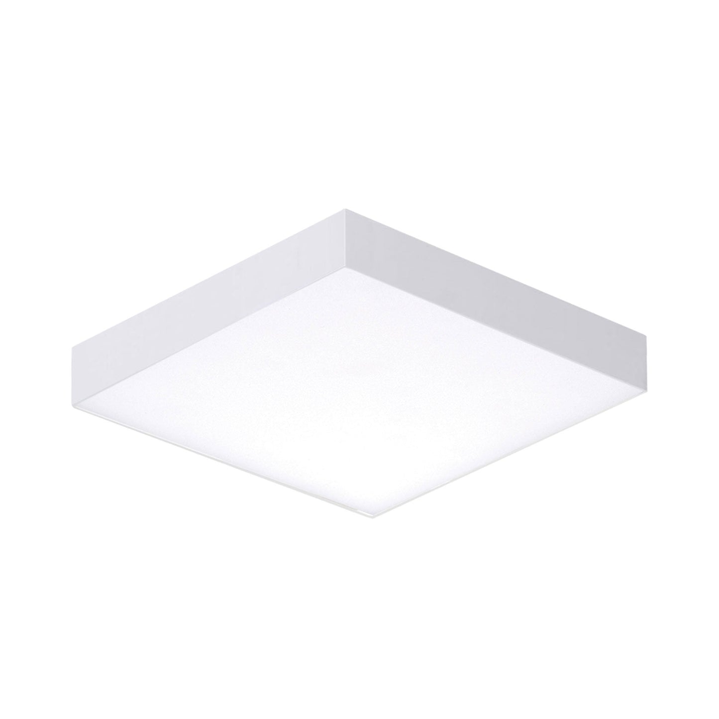 Trim Square LED Flush Mount Ceiling Light in White (X-Small).