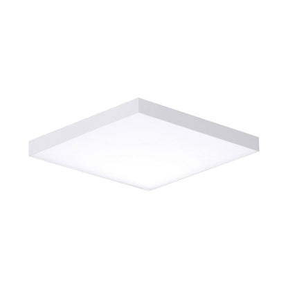 Trim Square LED Flush Mount Ceiling Light in White (Small).
