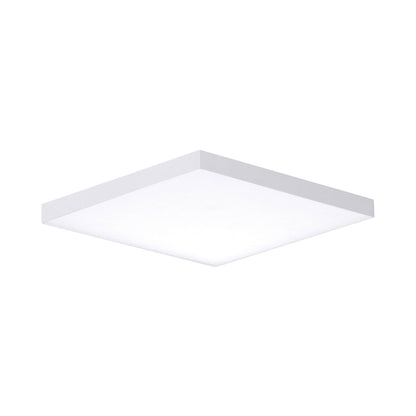 Trim Square LED Flush Mount Ceiling Light in White (Large).