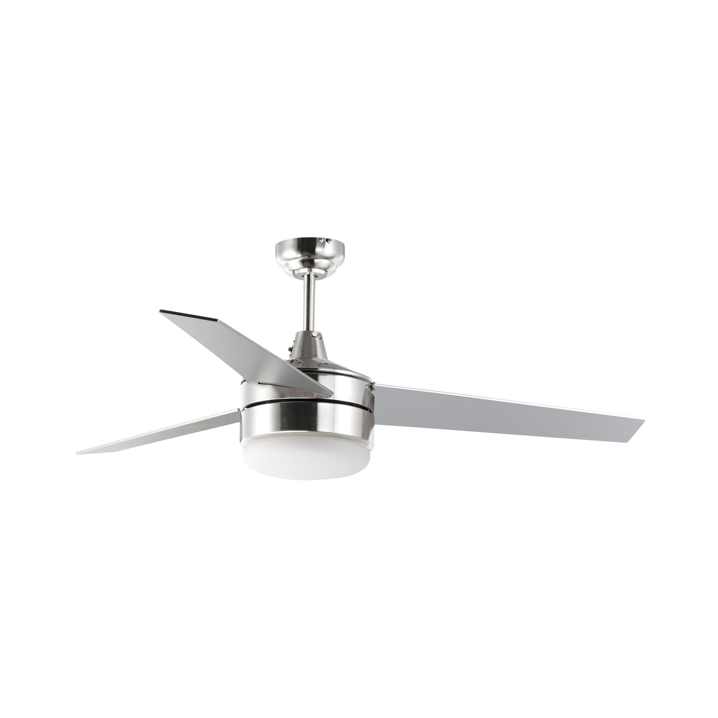 Trio Ceiling Fan in Satin Nickel/Black (None).