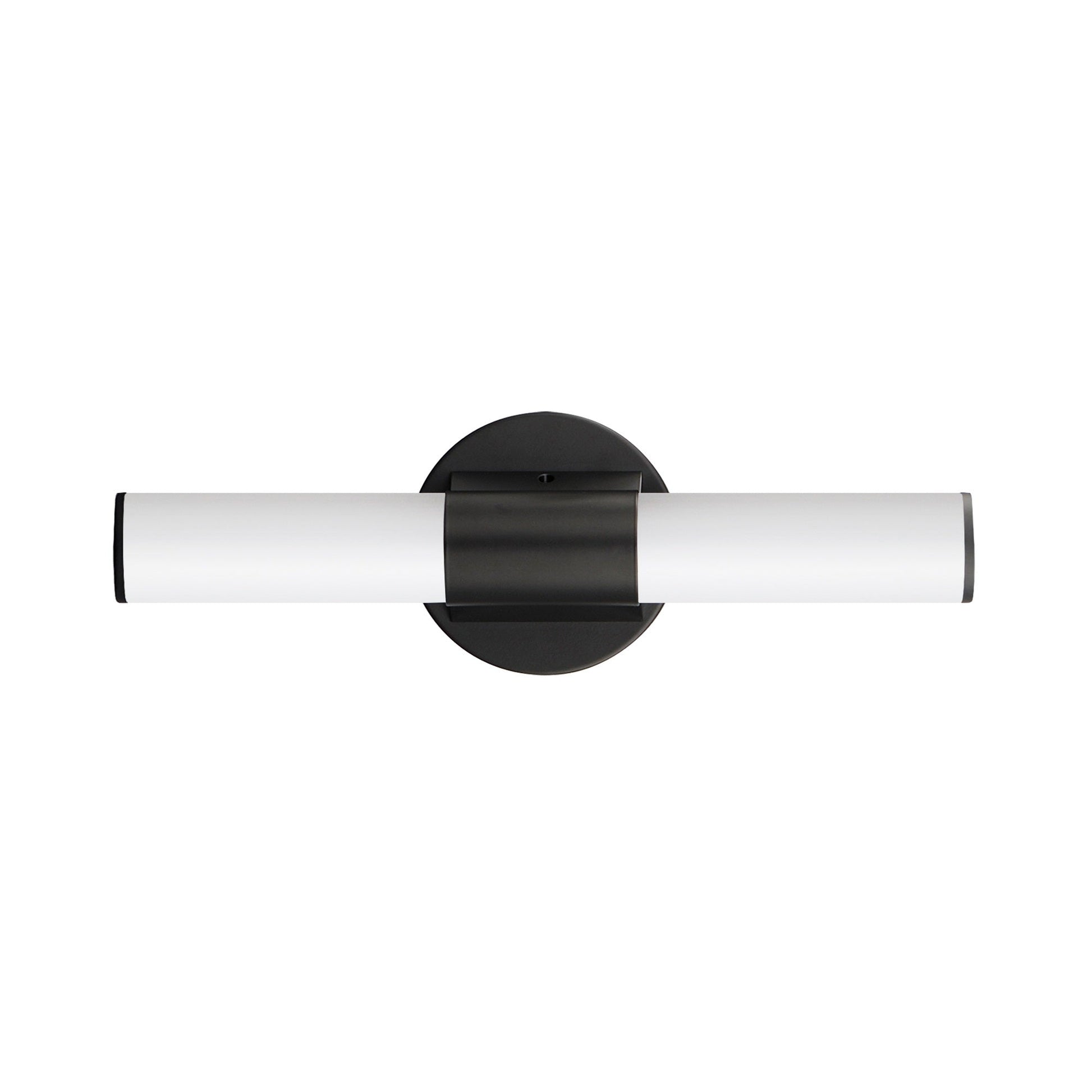 Tubo LED Bath Vanity Light in Black (18-Inch).