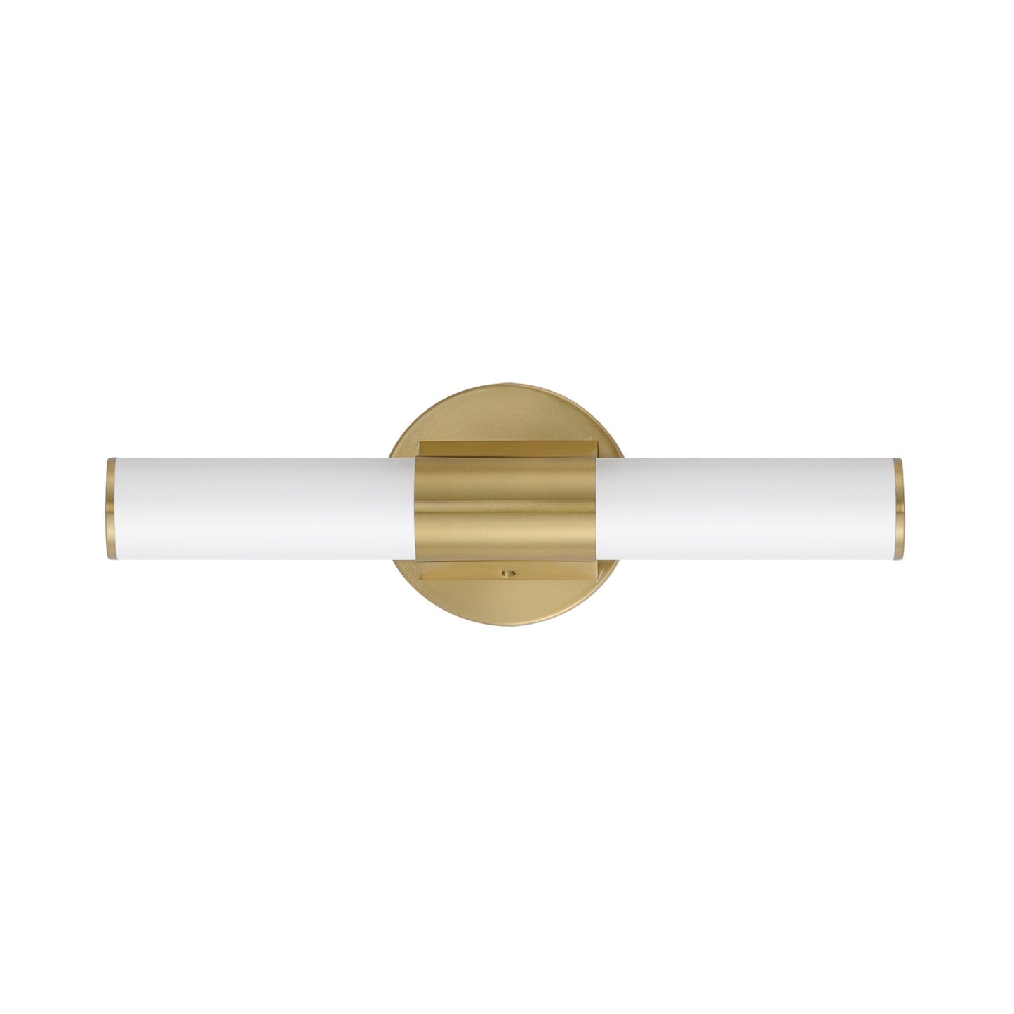 Tubo LED Bath Vanity Light in Natural Aged Brass (18-Inch).