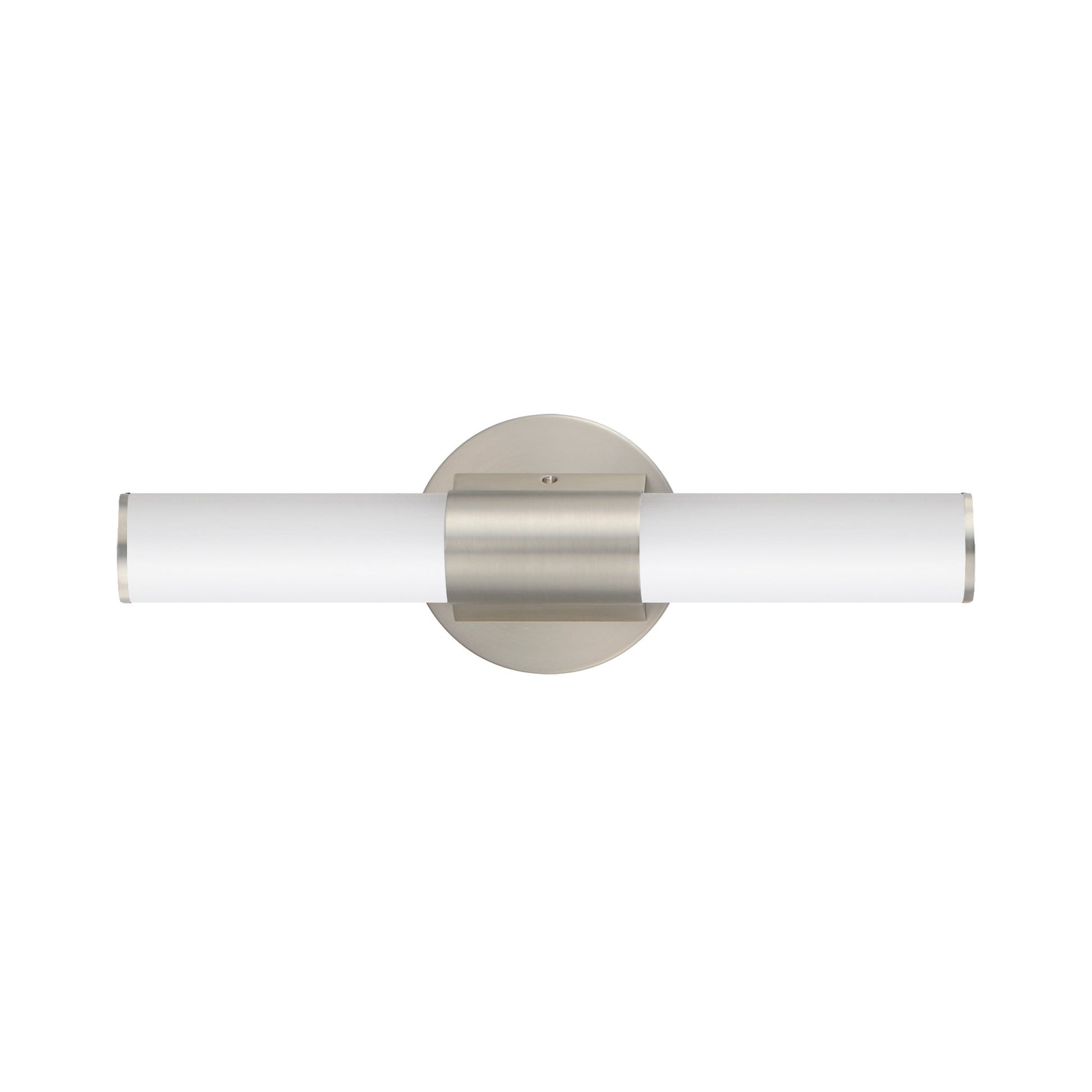 Tubo LED Bath Vanity Light in Satin Nickel (18-Inch).