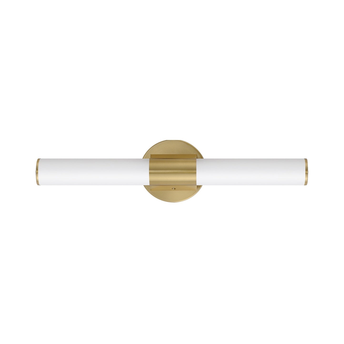 Tubo LED Bath Vanity Light in Natural Aged Brass (24-Inch).