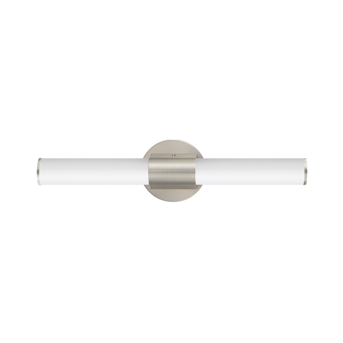 Tubo LED Bath Vanity Light in Satin Nickel (24-Inch).