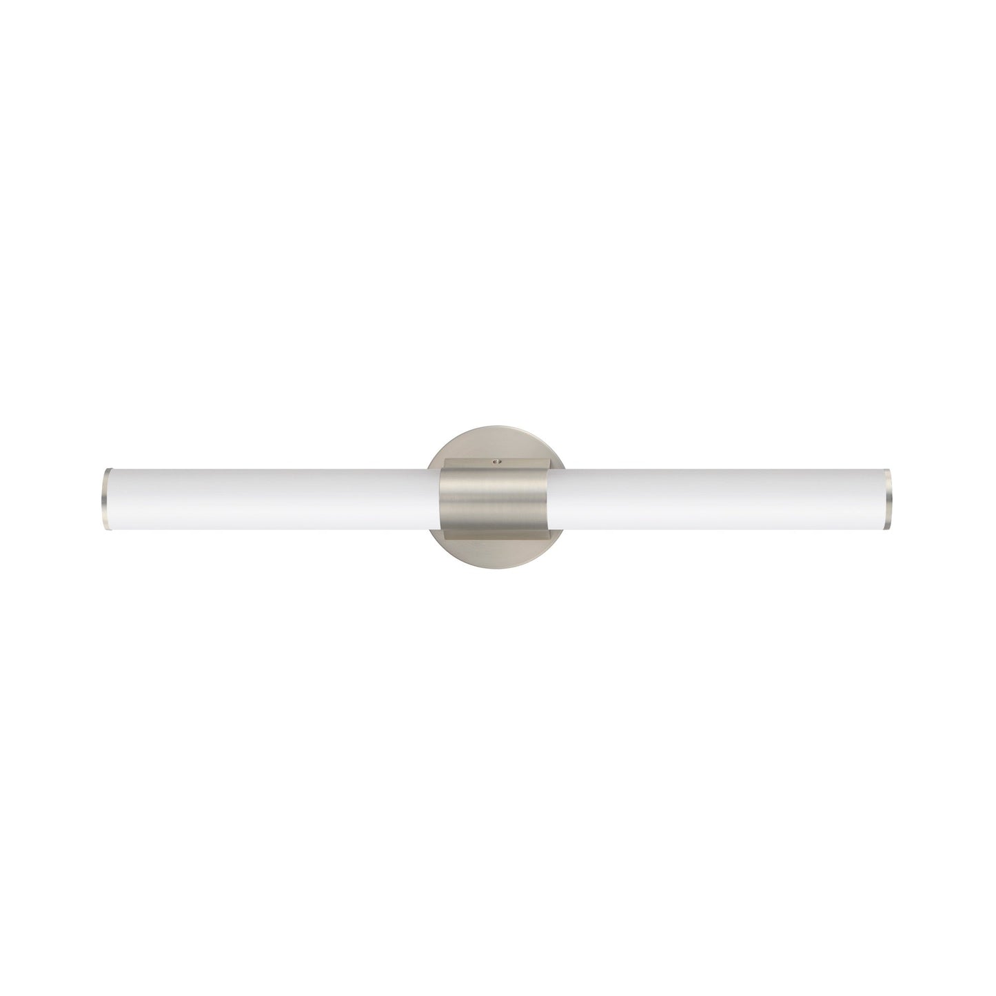 Tubo LED Bath Vanity Light in Satin Nickel (30-Inch).