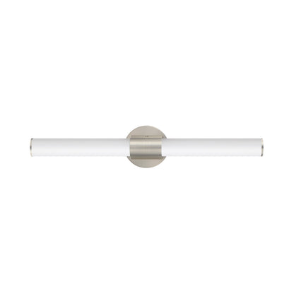Tubo LED Bath Vanity Light in Satin Nickel (30-Inch).
