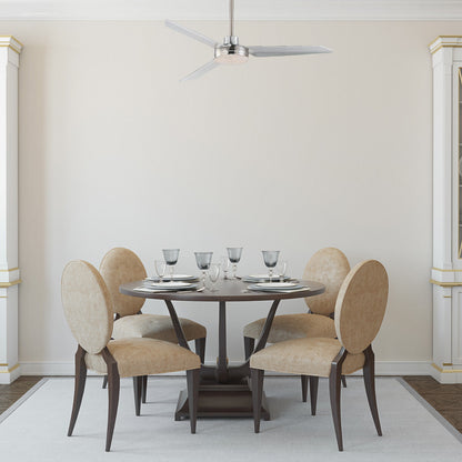 Ultra Slim Outdoor Ceiling Fan in dining room.