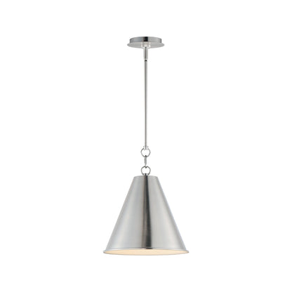 Veritas Pendant Light in Satin Nickel (12-Inch).