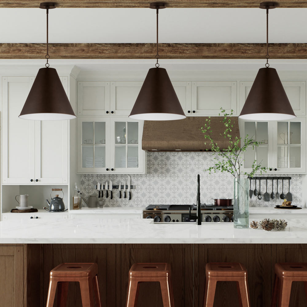 Veritas Pendant Light in kitchen.