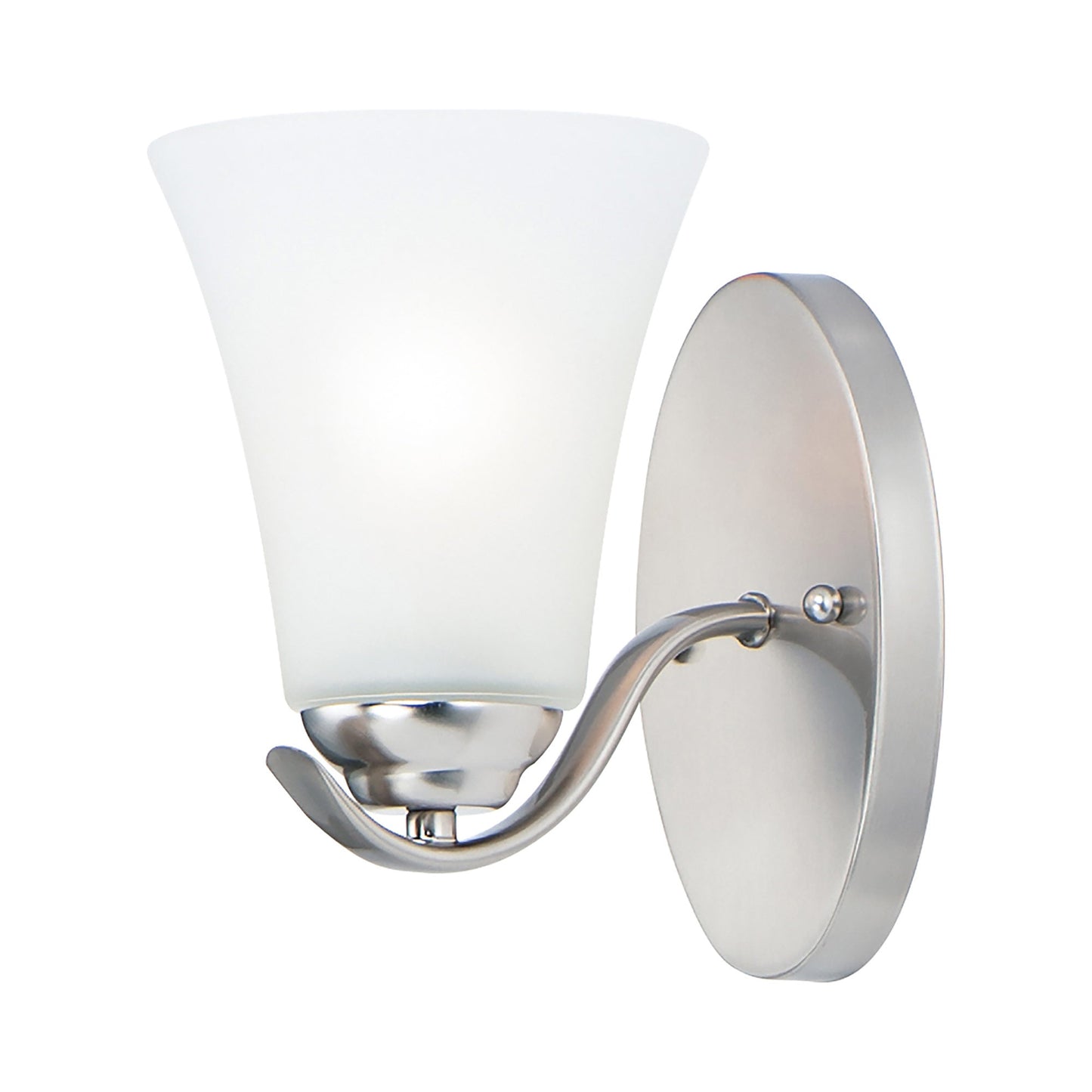 Vital Bath Vanity Light in Satin Nickel (1-Light).