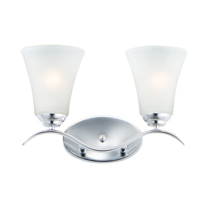 Vital Bath Vanity Light in Polished Chrome (2-Light).