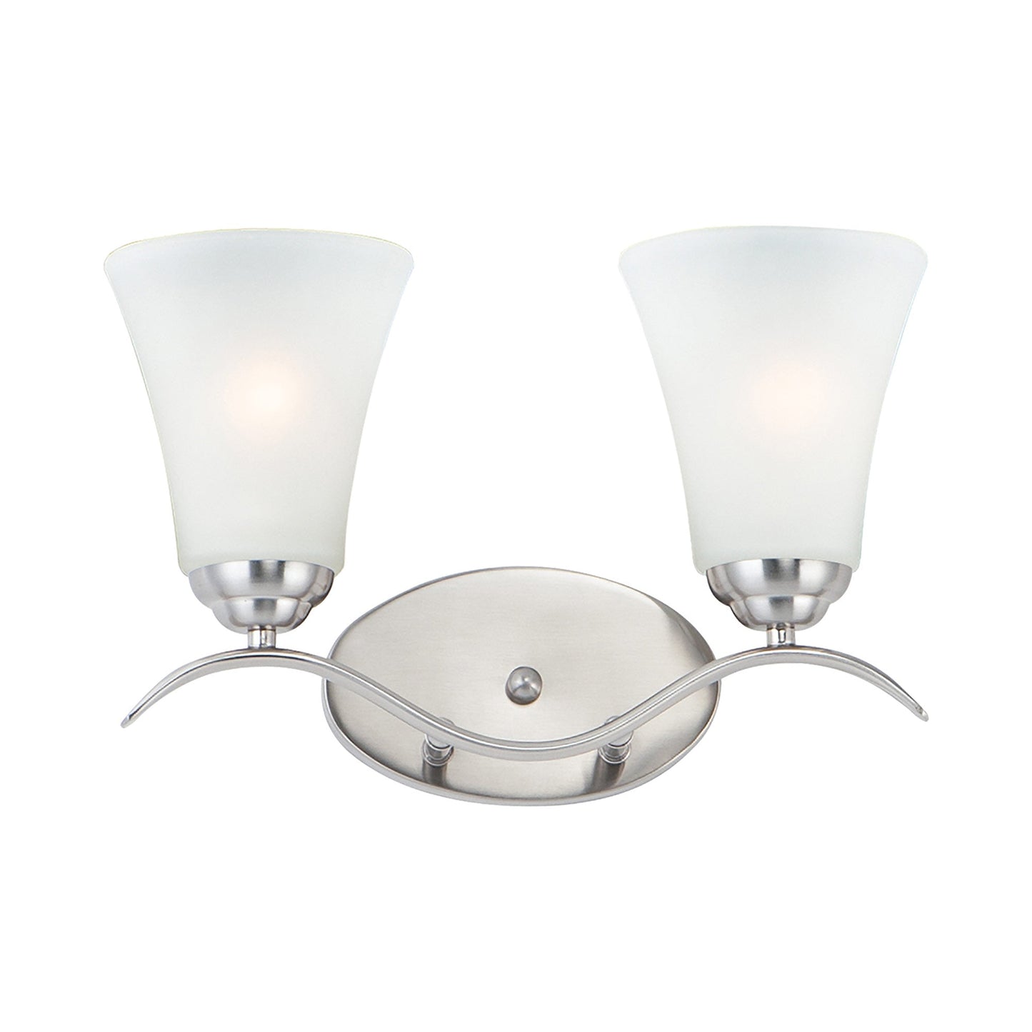 Vital Bath Vanity Light in Satin Nickel (2-Light).
